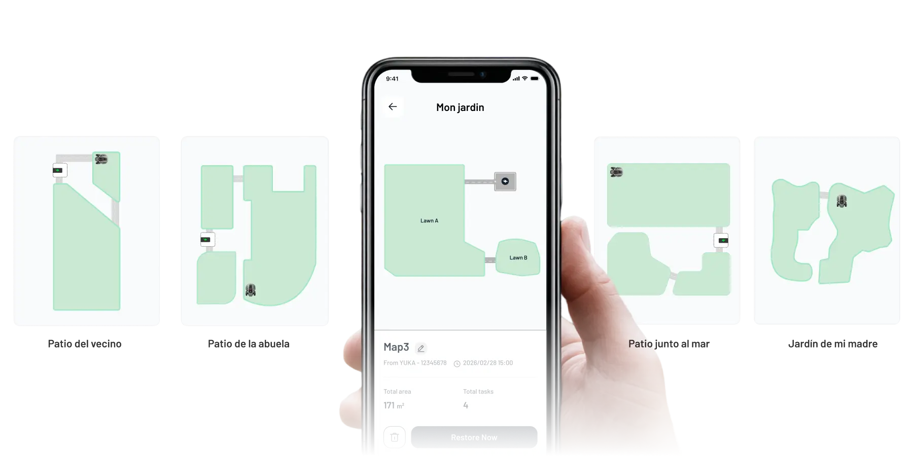 Domine Su Césped con LiveMap* de Mammotion