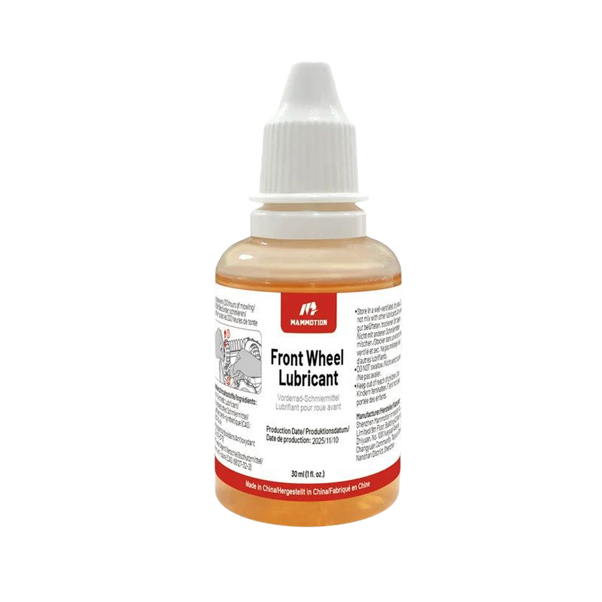 Lubricante de rueda delantera