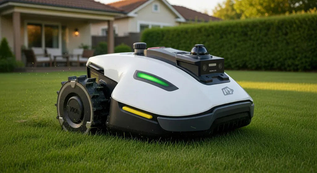 YUKA mini 2 en un césped